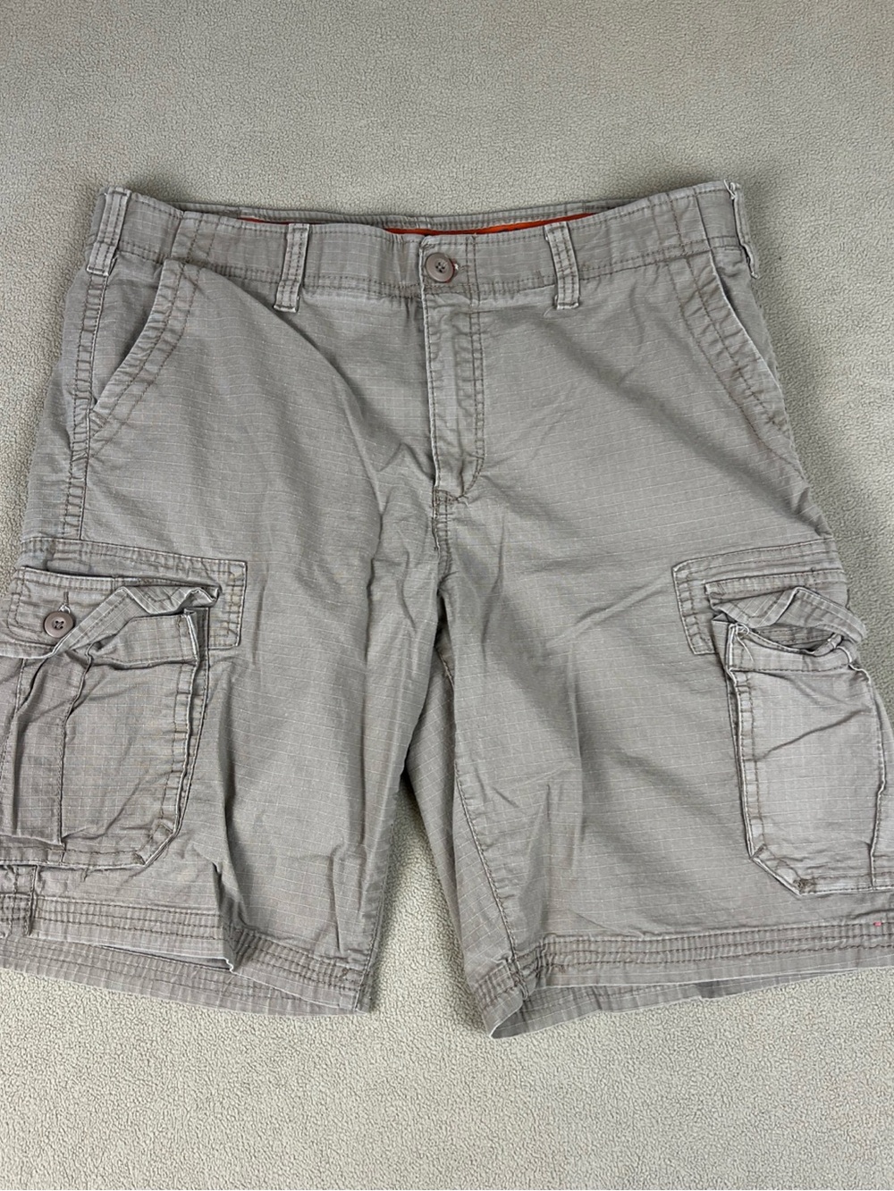 Urban Pipeline Max Flex Cargo Shorts, Cotton & Spandex. Dark Khaki. Men's Sz 38